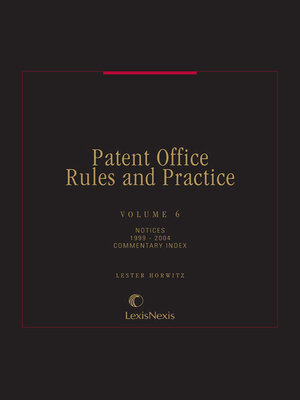 cover image of Patent Office Rules and Practice